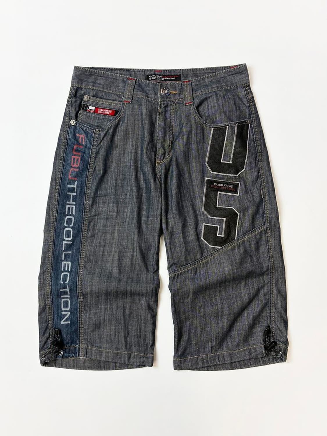 후부 FUBU 00s Y2K 버뮤다 데님 팬츠 PN4686 상품이미지1