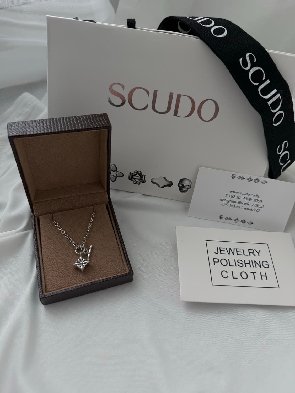 (구성품 모두 포함) 스쿠도 빈티지 목걸이 50cm / SLN.1523S 상품이미지2