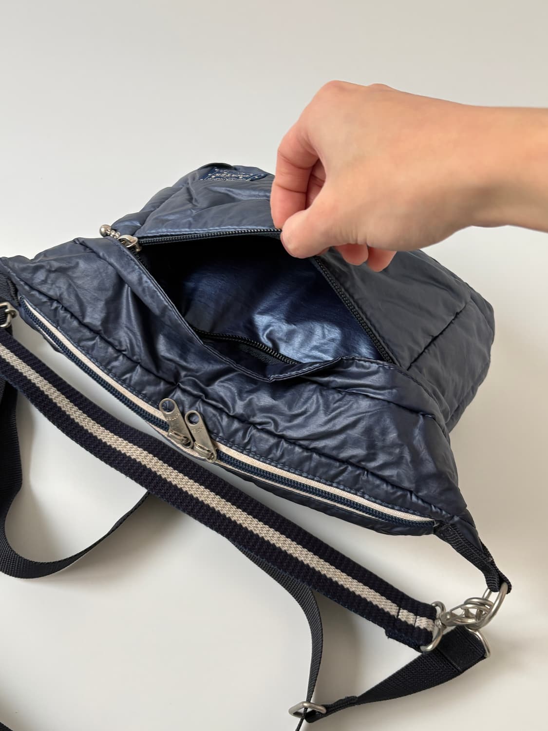 2way Nylon Shoulder Bag (Navy) 상품이미지8