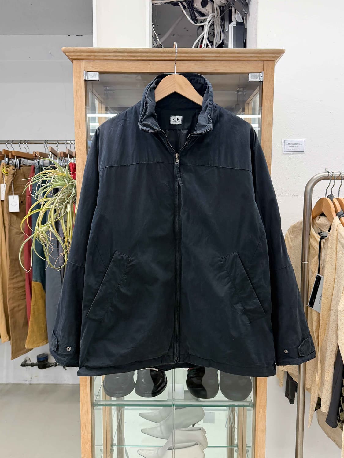 dyed cotton zip-up jacket  상품이미지1