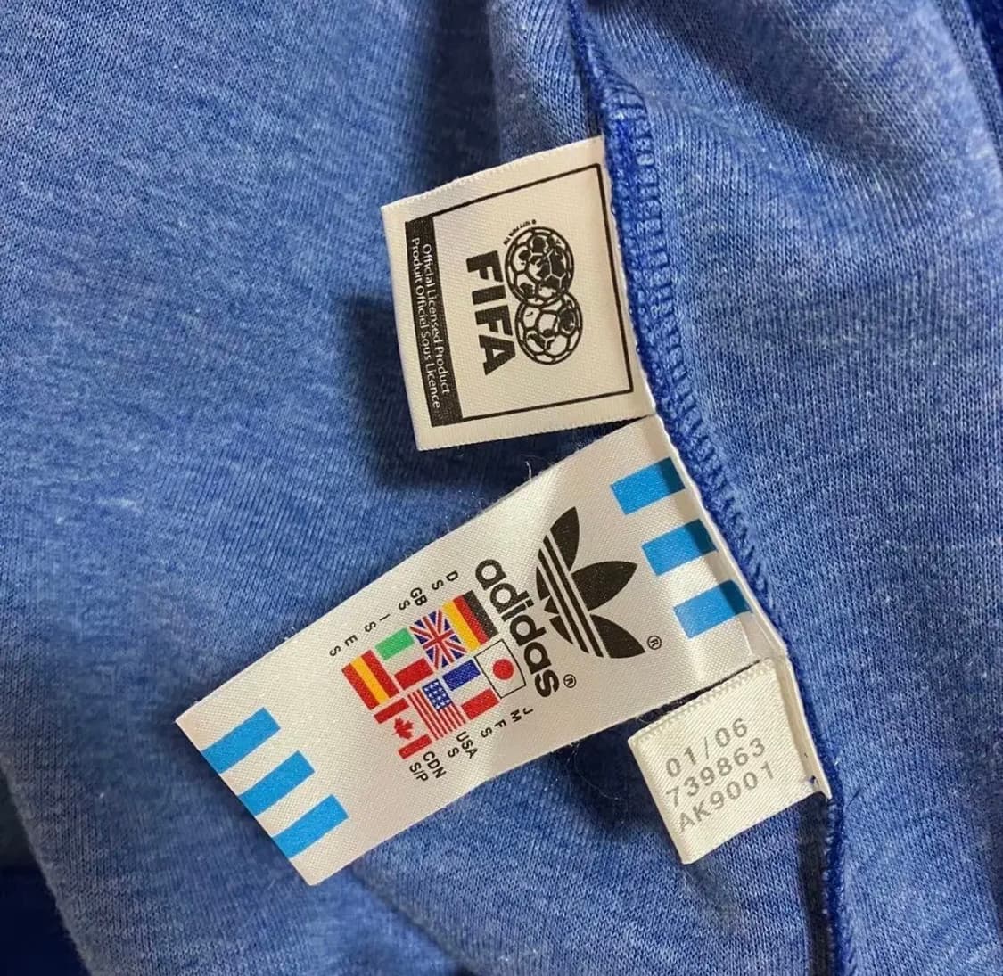 대장급 아디다스 일본 국가대표 2006 독일 월드컵 트랙탑 져지 블루 상품이미지6