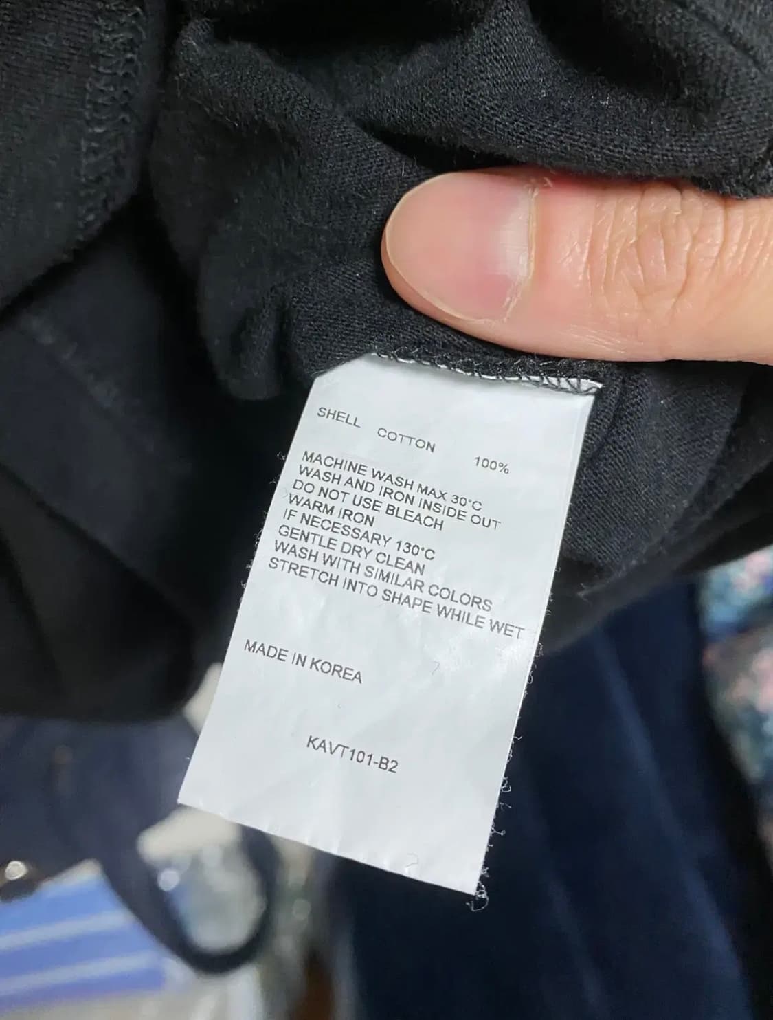 비바스튜디오 - 롱 슬리브 티셔츠 (블랙/M) 상품이미지4