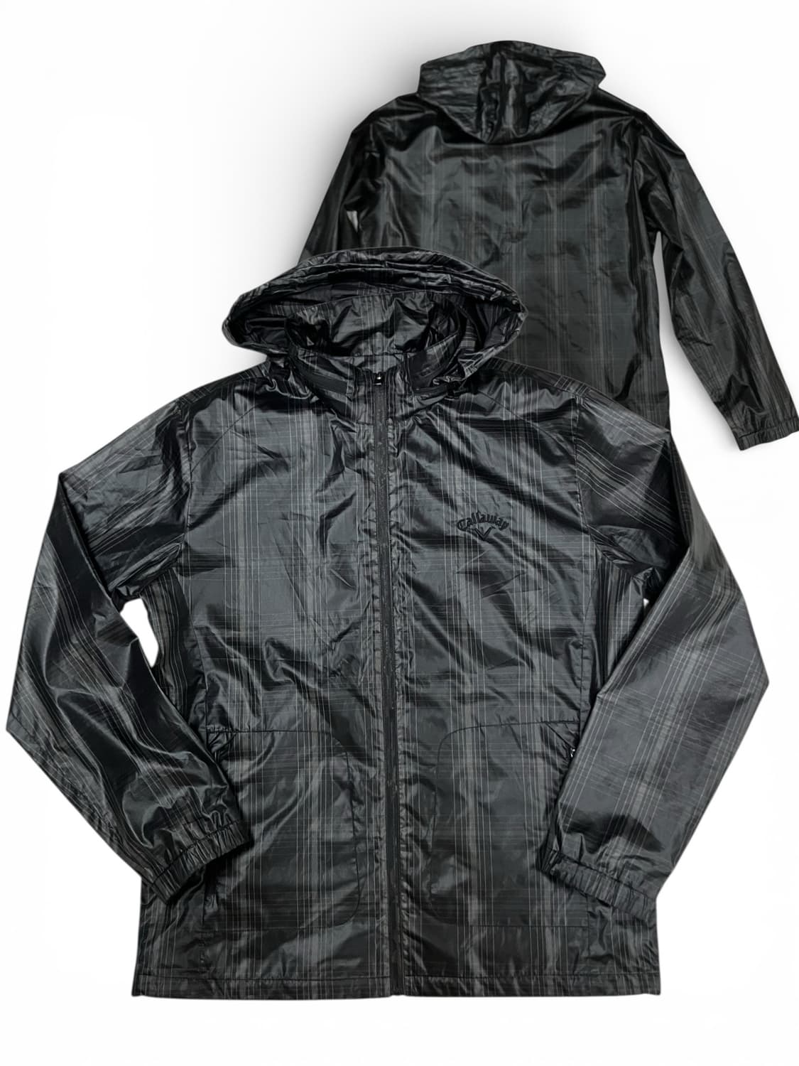 캘러웨이 체크패턴 후드 바람막이 105 상품이미지1
