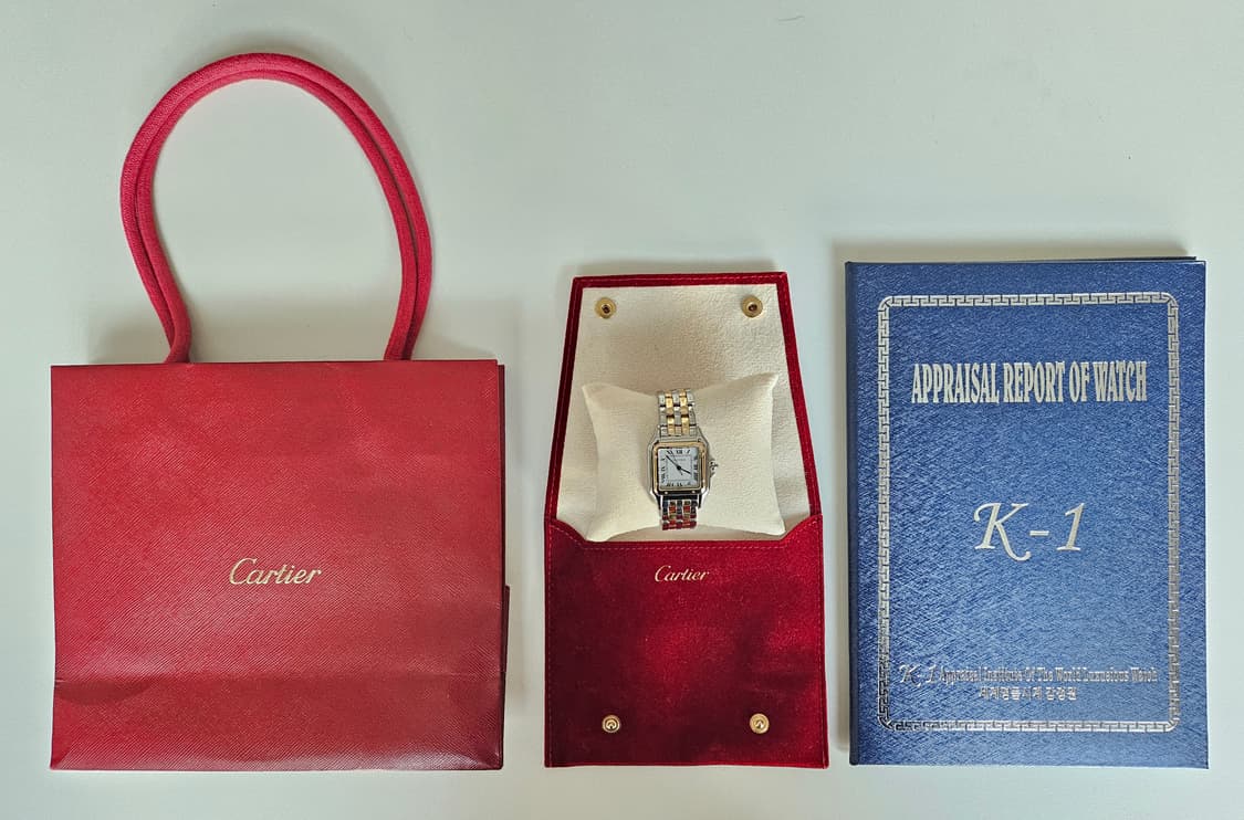 까르띠에 빈티지 팬더 미디움 2줄 콤비 상품이미지7