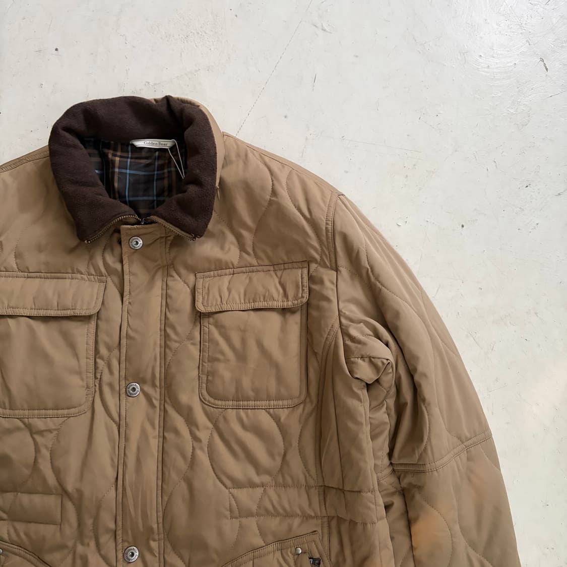 골든베어 빈티지 퀄티드 자켓 M 상품이미지2