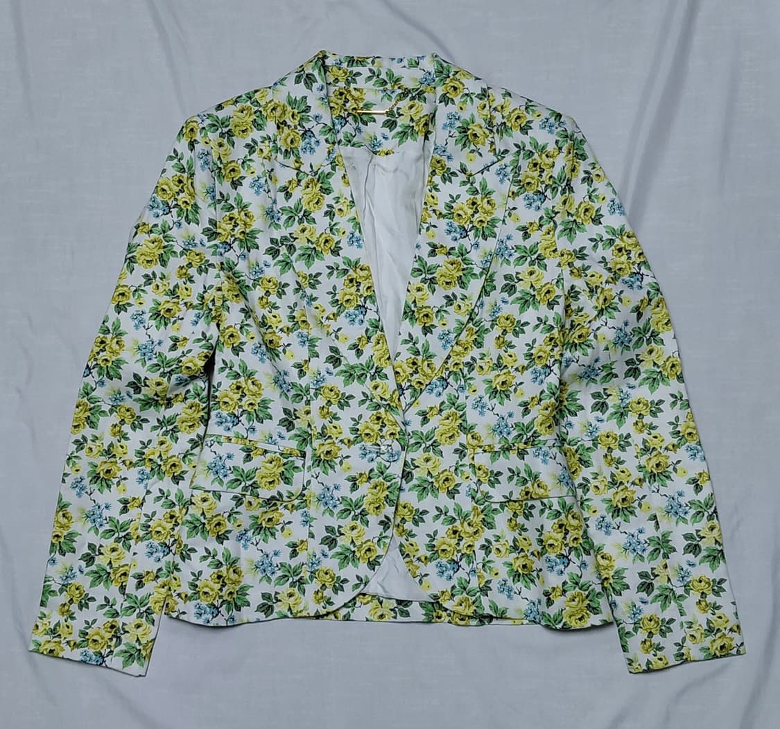 [ZIMMERMANN] 짐머만 옐로우 로즈 플로럴 린넨 블레이저 상품이미지1