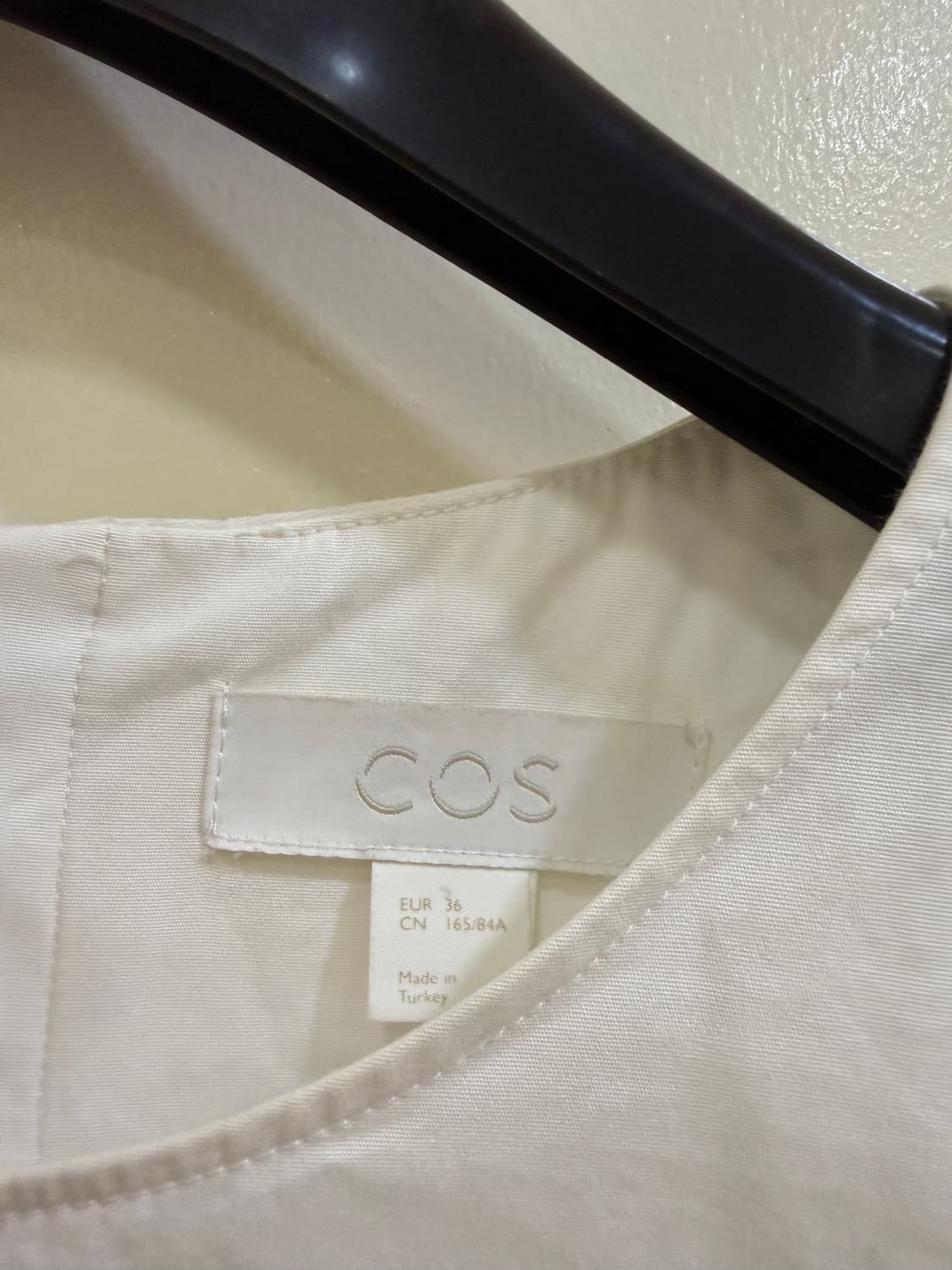 COS 코스 화이트 프릴 소매 원피스(정품) 상품이미지2