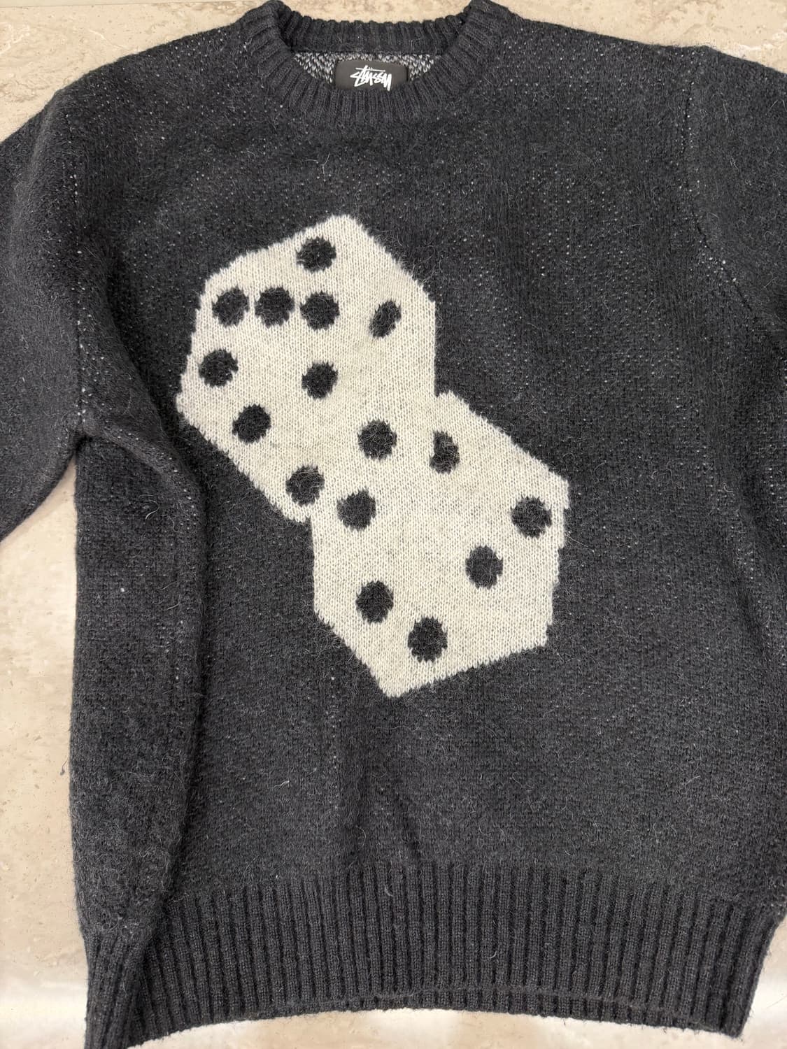 스투시 다이스 니트 m 상품이미지1