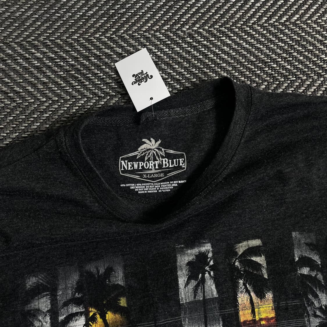 빈티지 팜트리 프린팅 박시핏 티셔츠o 3610 상품이미지4