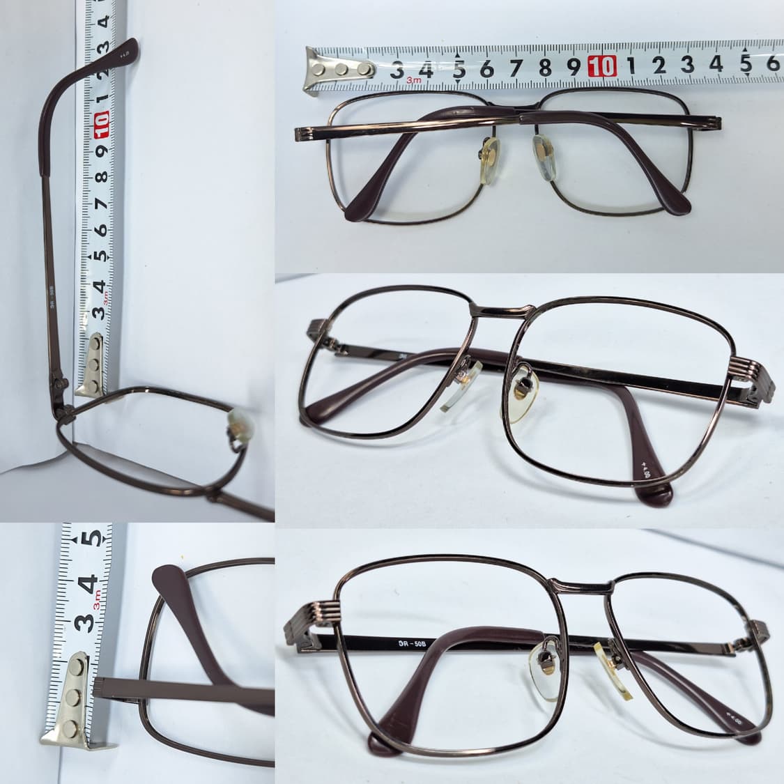 브라운 메탈 안경 안경테 DR-50B 일본 수입 빈티지 레트로 클래식 상품이미지5
