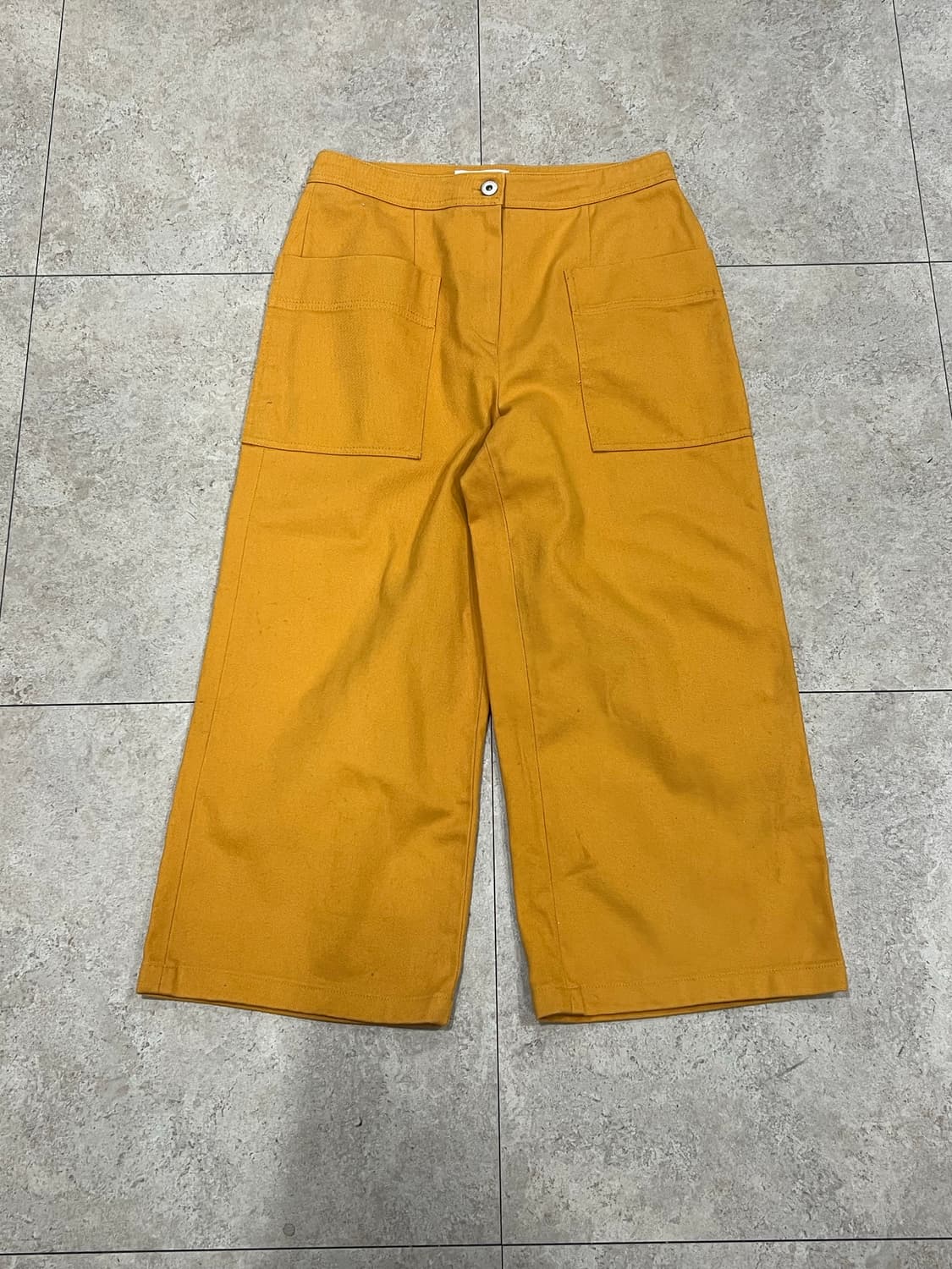 스튜디오톰보이 와이드 코튼 팬츠 머스타드 상품이미지2