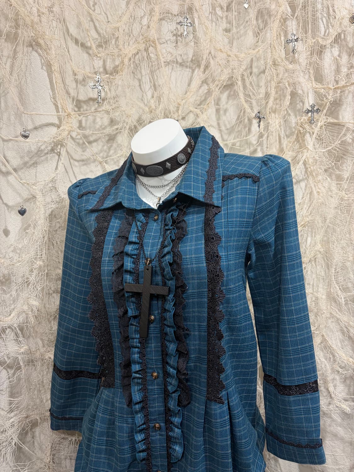 AXES FEMME Gothic lace antique one piece 상품이미지6