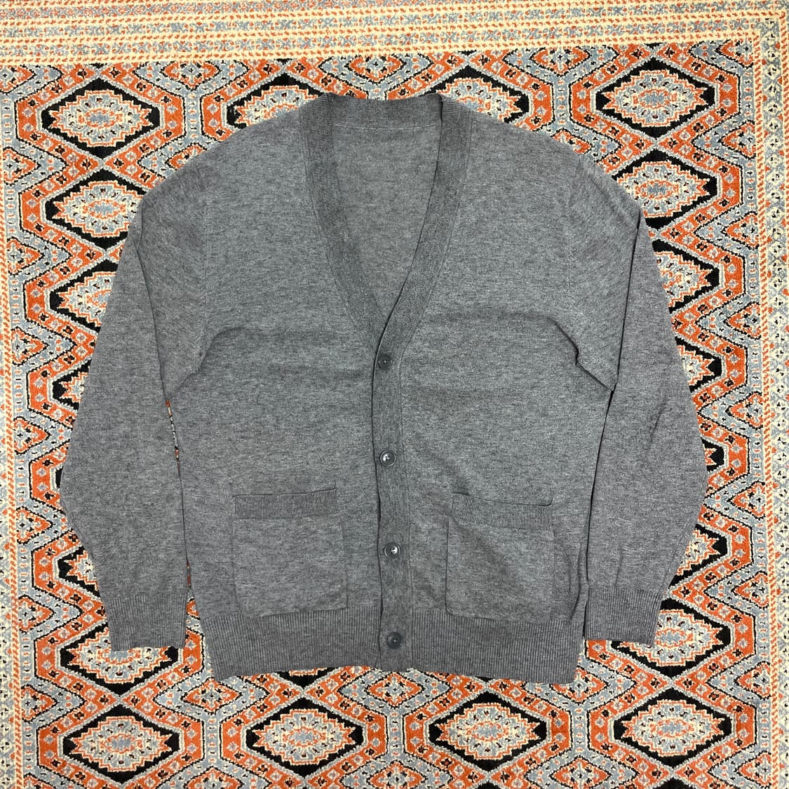 지오송지오 그레이 와이넥 가디건 남성105 상품이미지1