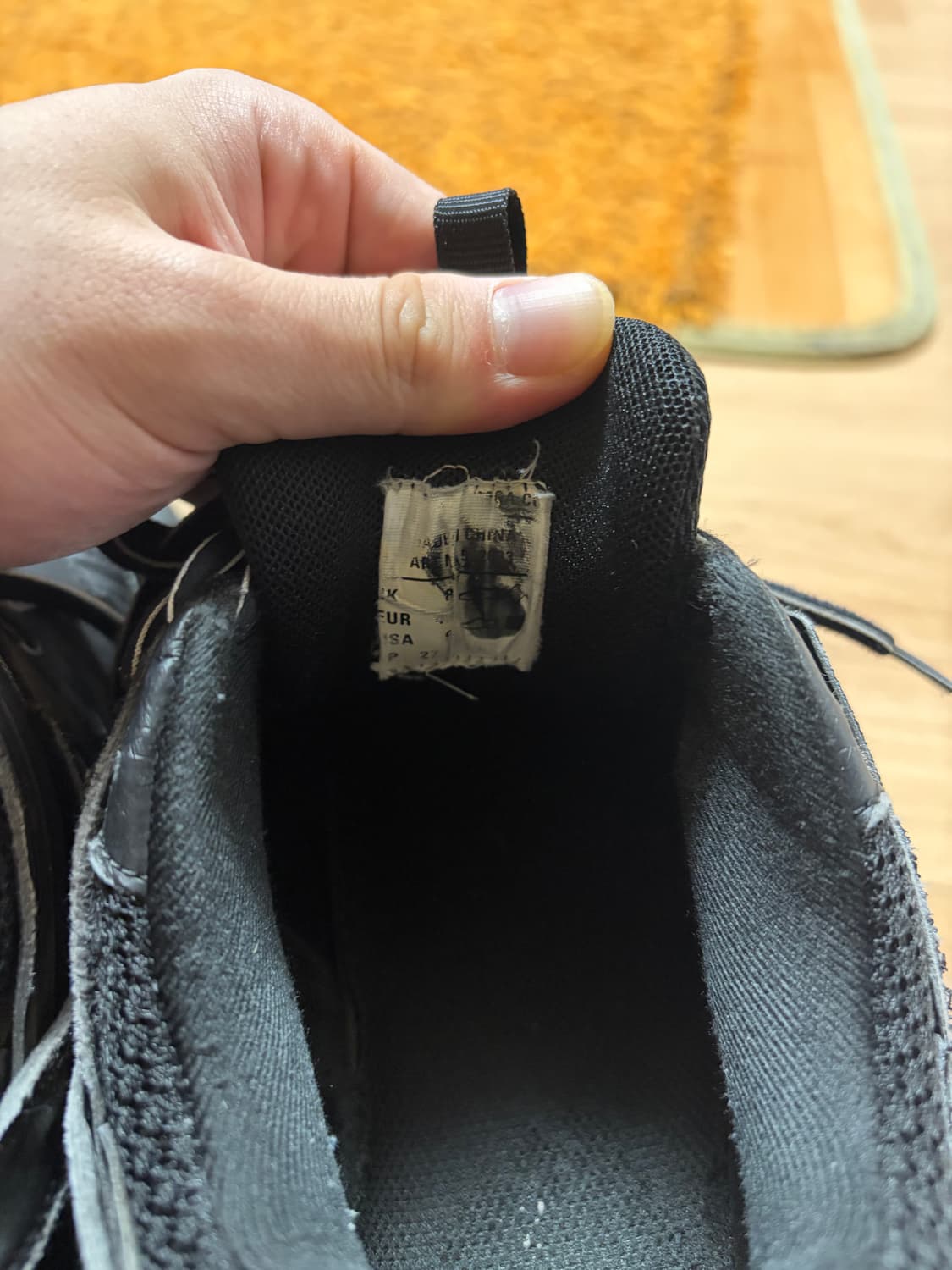 (정품,단품 42)발렌시아가 트랙슈즈 스니커즈 신발 블랙 상품이미지4