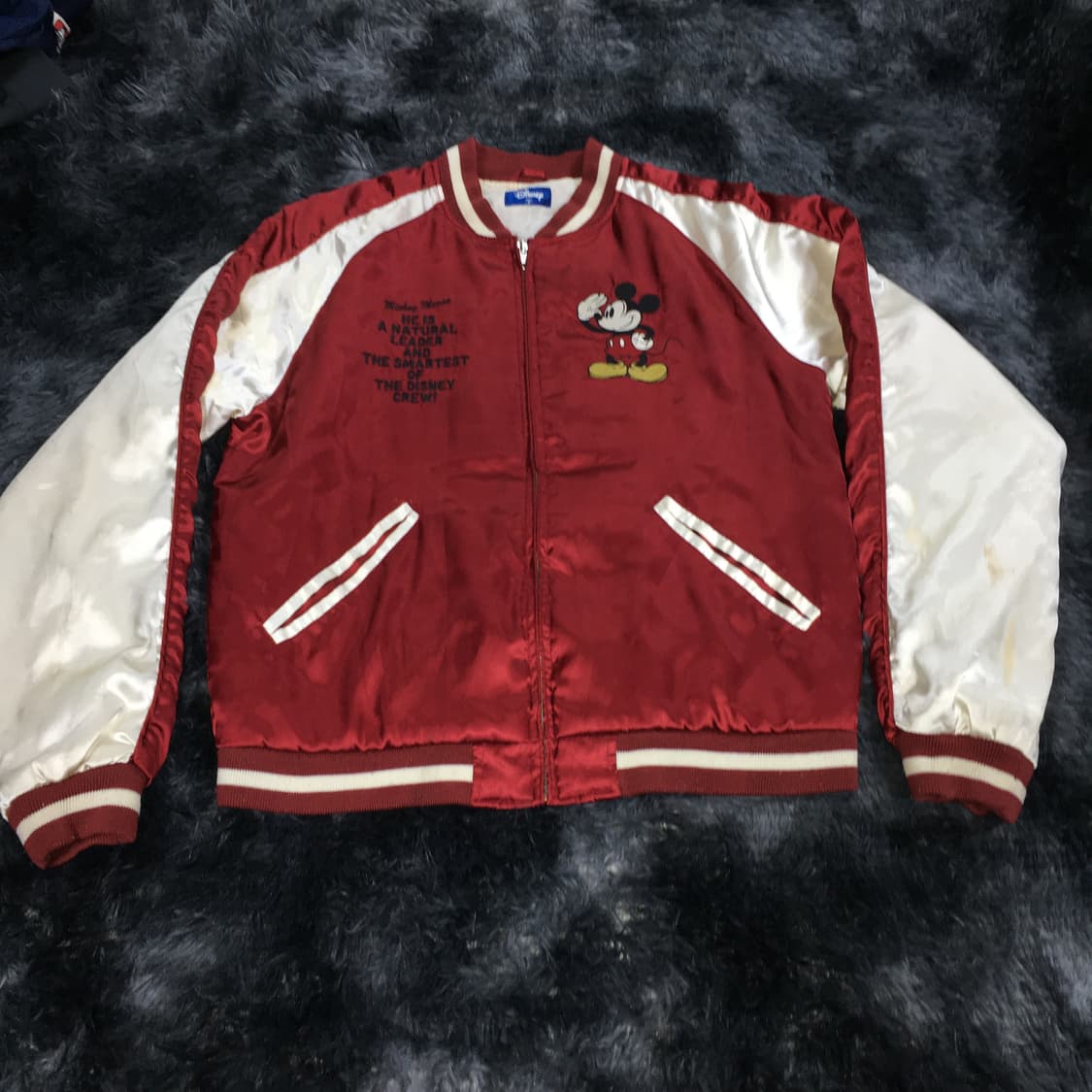 투티/0396 Disney 월트 디즈니 봄버 자켓 미키 마우스 야구잠바 상품이미지1