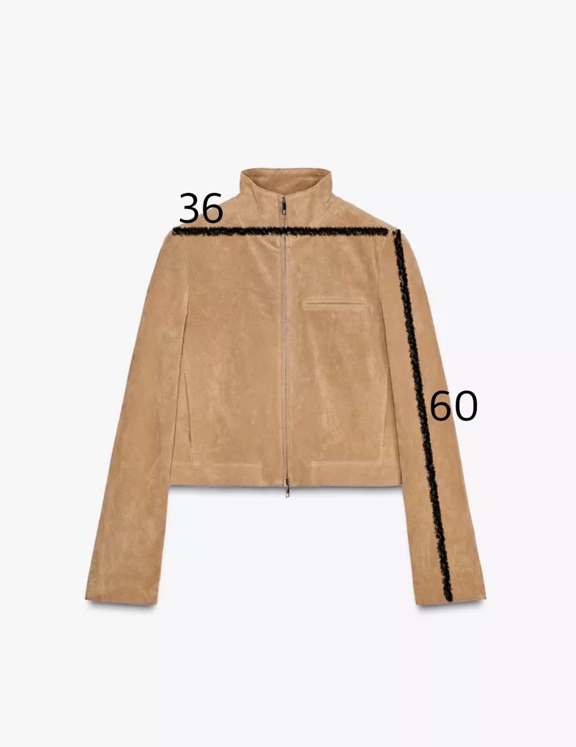 자라 스웨이드 레더 재킷 상품이미지5