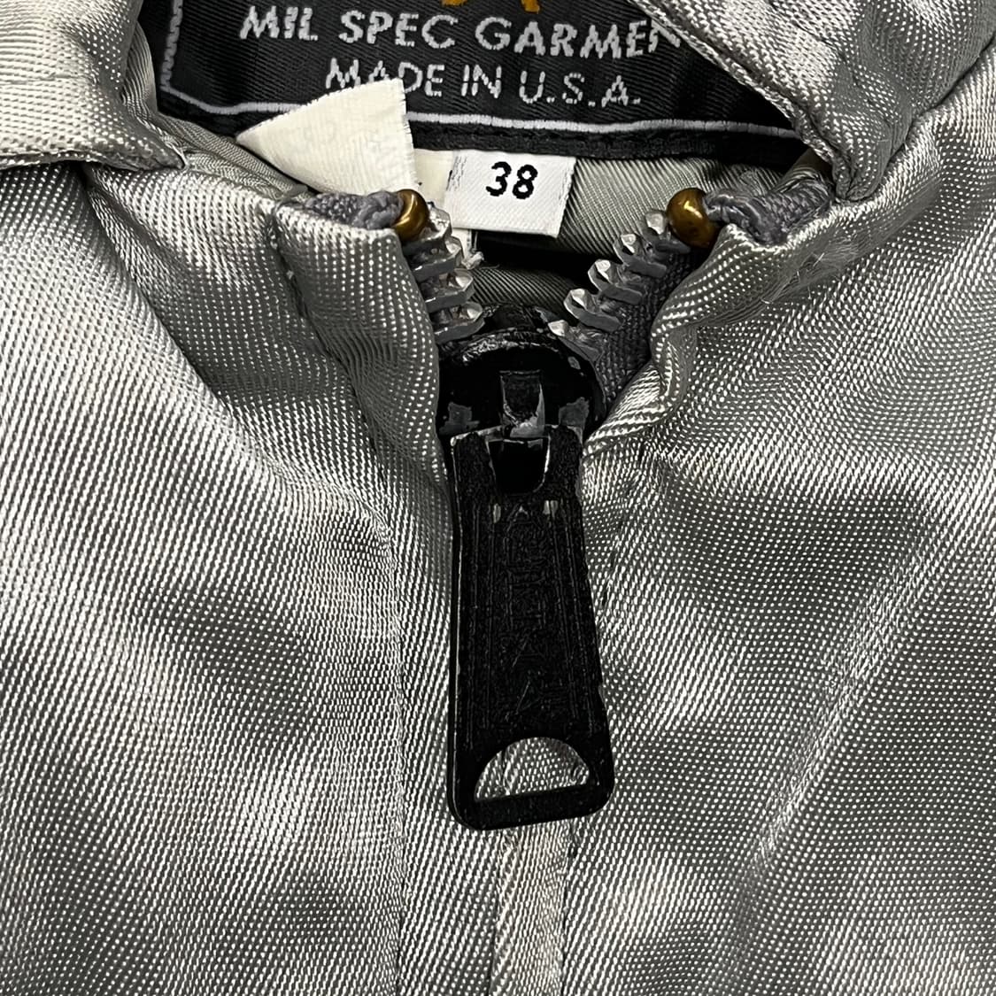 [정품/38] 알파인더스트리 실버 봄버 자켓 b17 상품이미지7