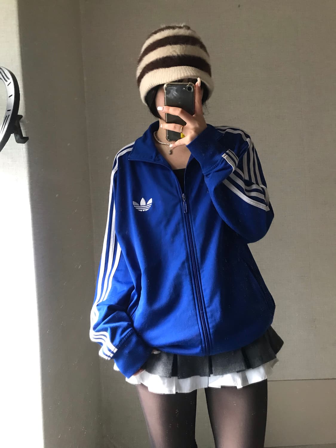 아디다스 오버핏 블루 구파이어버드 져지 상품이미지4