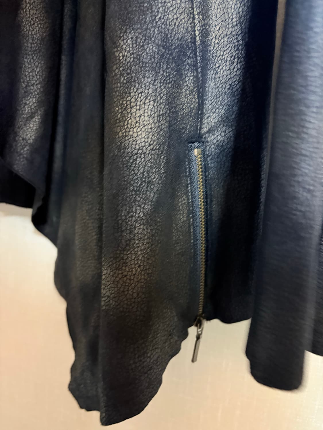 Nuage leather open cardigan   상품이미지3