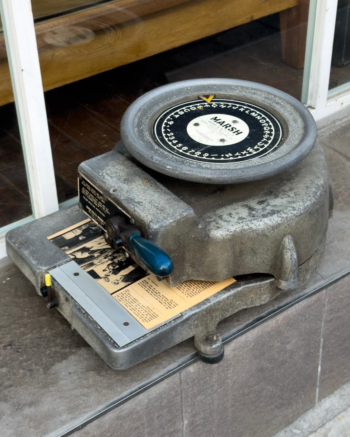 빈티지 소품 USA Marsch 스텐실 머신 상품이미지2