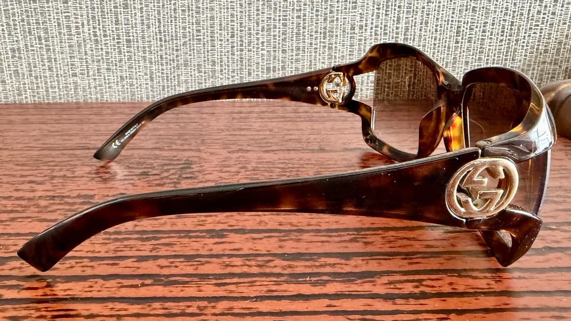 구찌 Gucci GG 인터로킹 로고 스퀘어 호피무늬 오버사이즈 선글라스 상품이미지4
