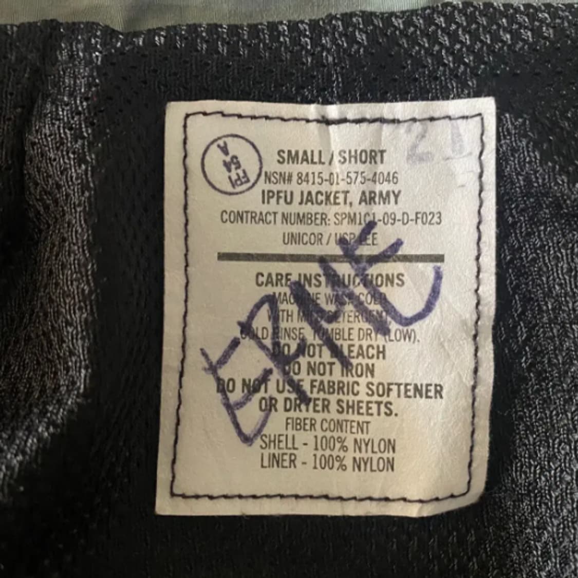 [S/S] 밀리터리 미군 ARMY IPFU 2세대 바람막이 자켓-IP37 상품이미지6