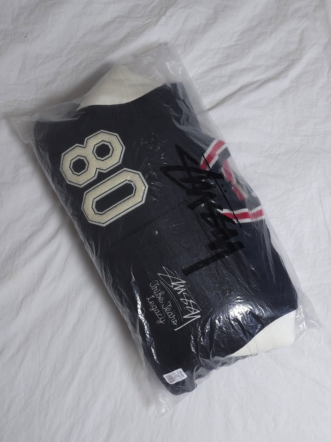 [XL] 스투시 아워레가시 데님티어스 TTL 바시티 자켓 블랙 상품이미지2