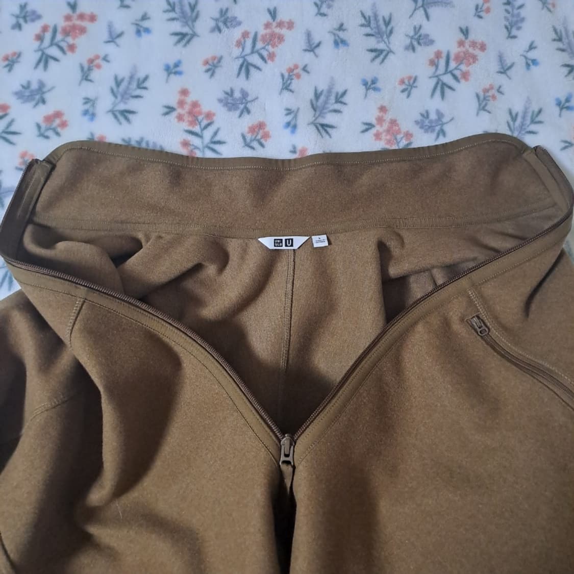 유니클로U 브러시드 저지 집업 블루종 상품이미지6