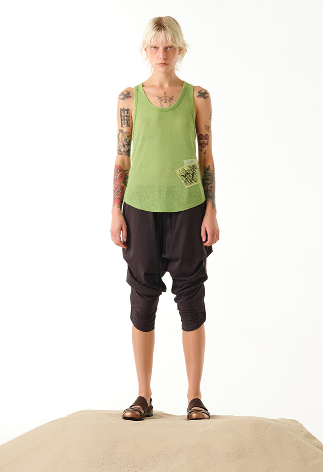 오픈와이와이 GATHERED SAROUEL SHORTS 상품이미지1
