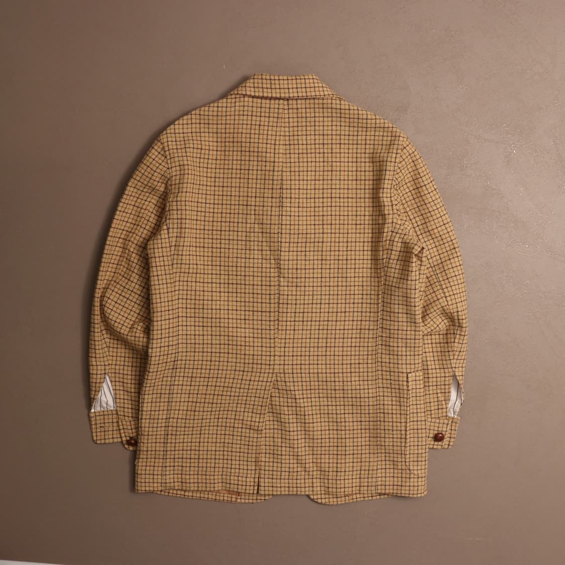 일본빈티지 울 체크 블레이저 A1227 상품이미지4
