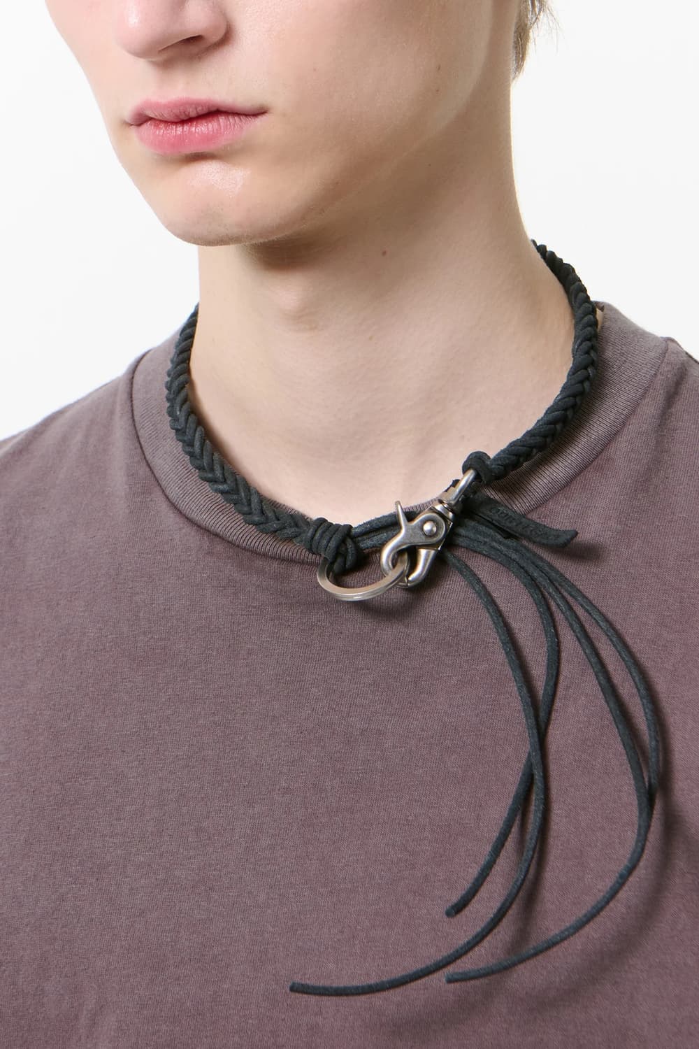 아워레가시 26ss 브레이드 라돈 목걸이/블랙 상품이미지1