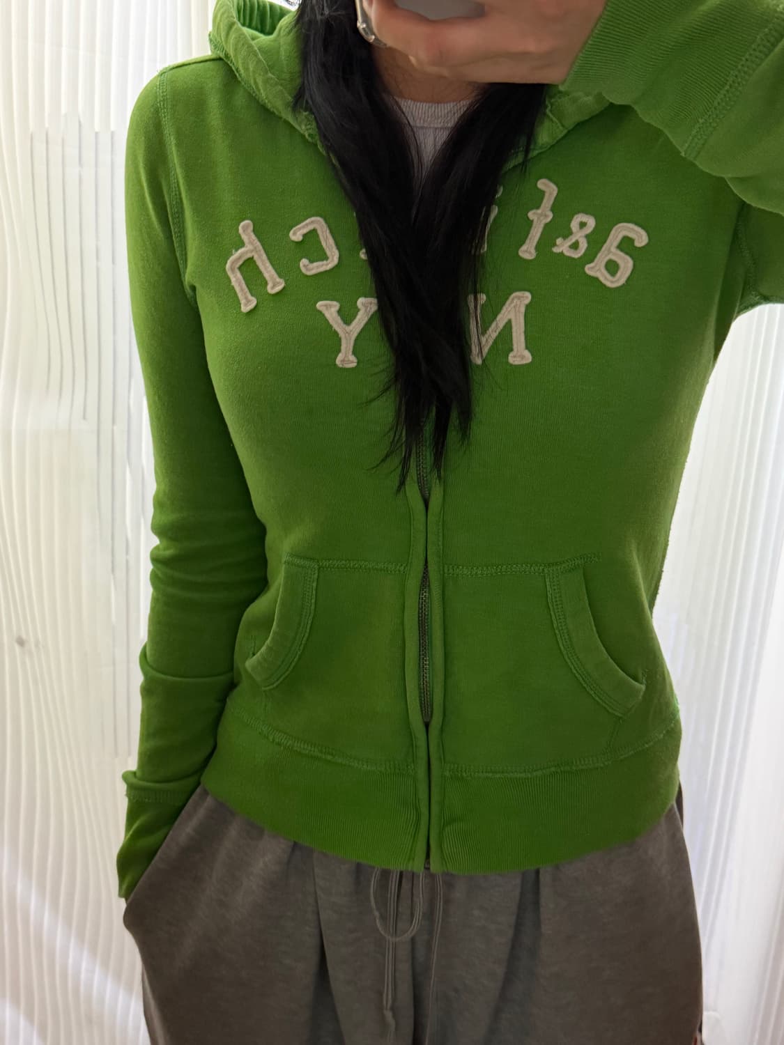 아베크롬비 초록 후드집업 xl 상품이미지1
