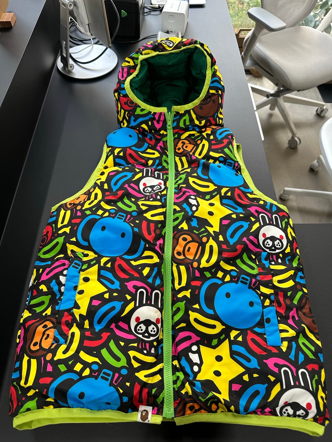 베이프 리버시블 마일로 사파리 패딩베스트 상품이미지7