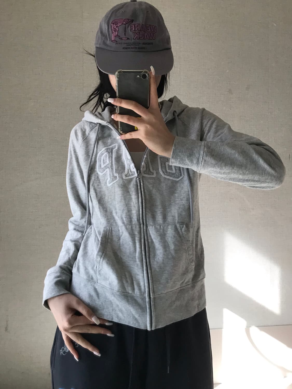 갭 그레이 후드집업 상품이미지2