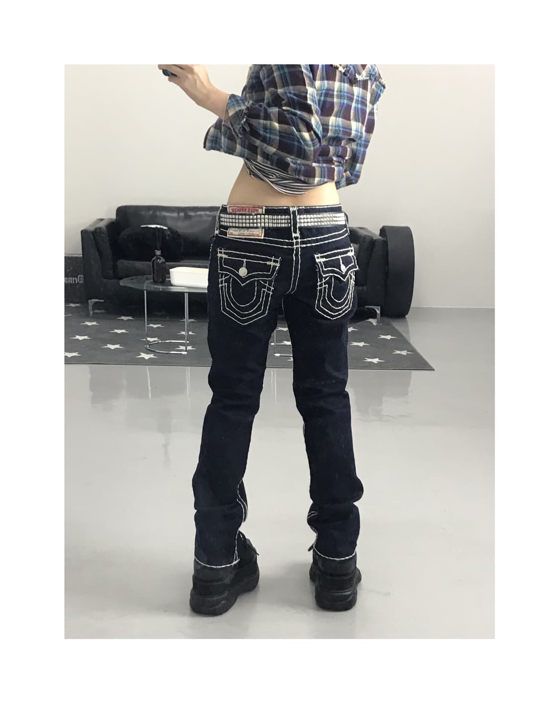 True Religion Stitch Cotton Jeans 상품이미지1