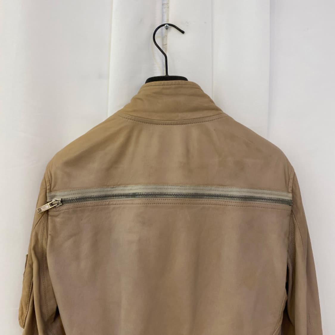 [85] 릭오웬스 베이지 램스킨 레더 자켓 XS 상품이미지6