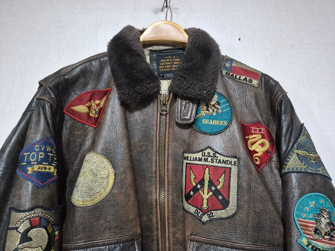 AIR FORCE G-1 항공가죽자켓 L 상품이미지3