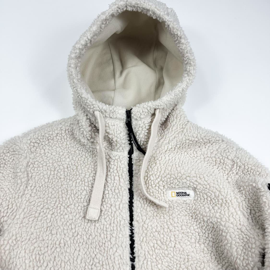 내셔널지오그래픽 뽀글이 후리스 후드집업 (XS 여성추천) 상품이미지3