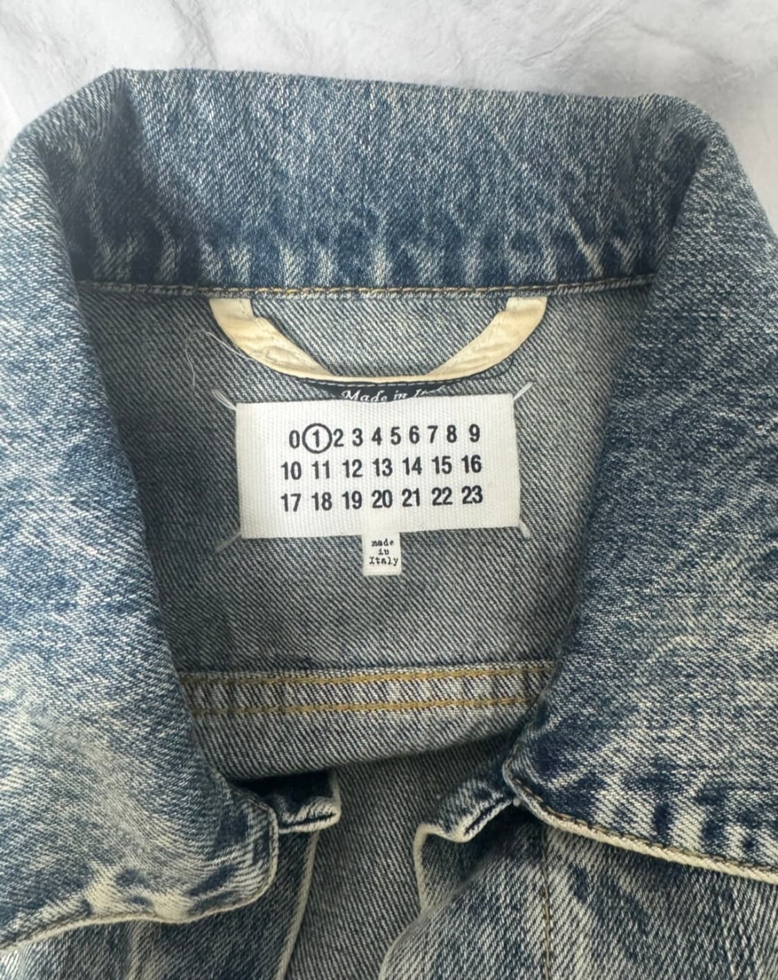 메종 마르지엘라 크롭 데님 자켓 상품이미지2