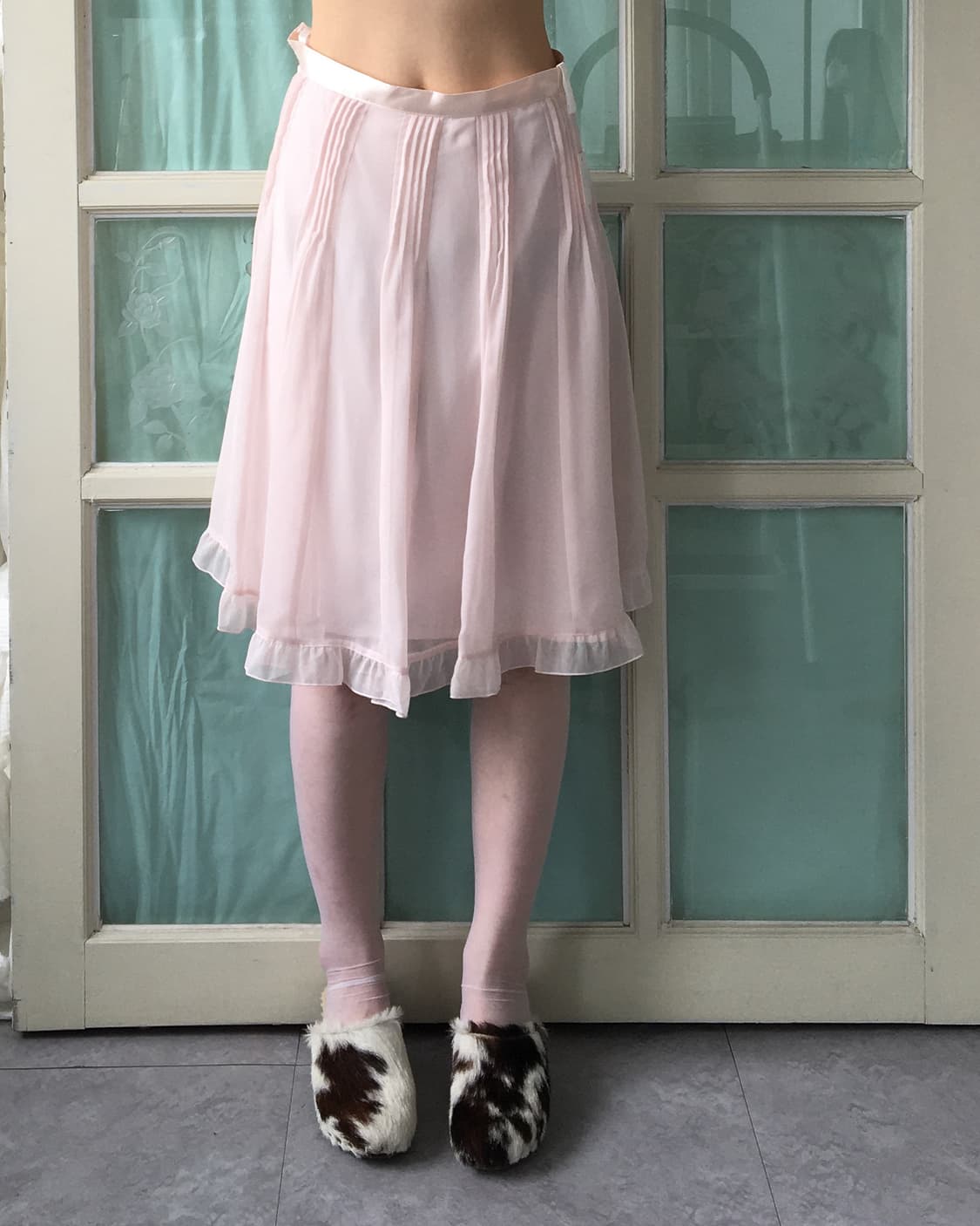 tulip mood Pleats frill midi skirt 상품이미지6