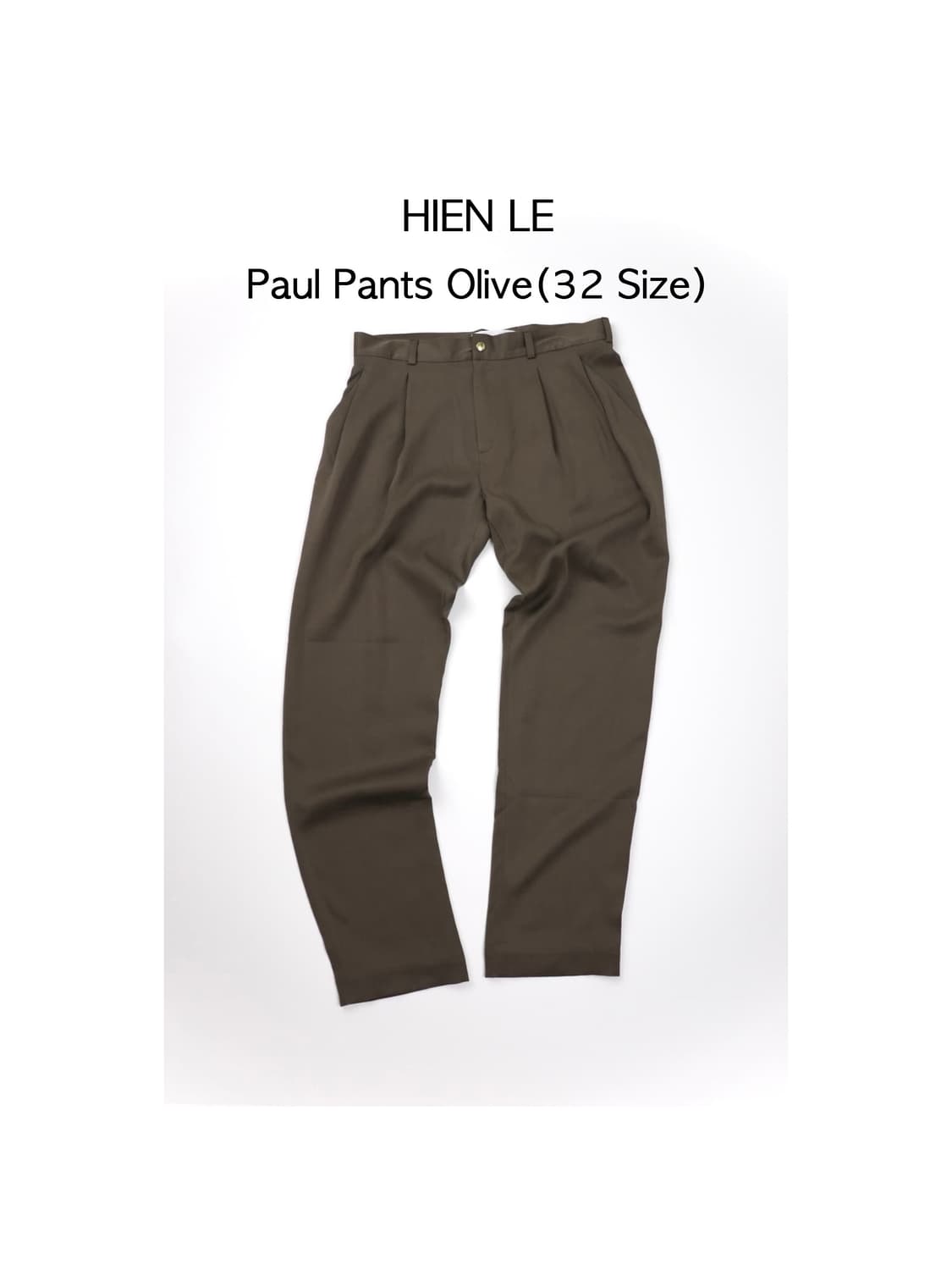 Hienle paul pants Olive 상품이미지1
