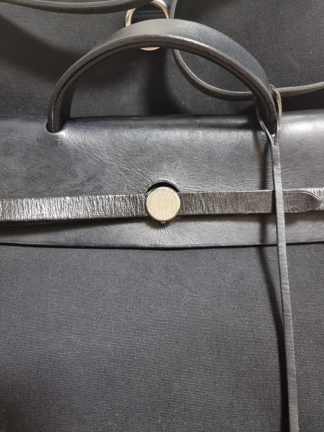 에르메스 에르백 2way mm 39 라지 블랙 풀구성 C각인 상품이미지7