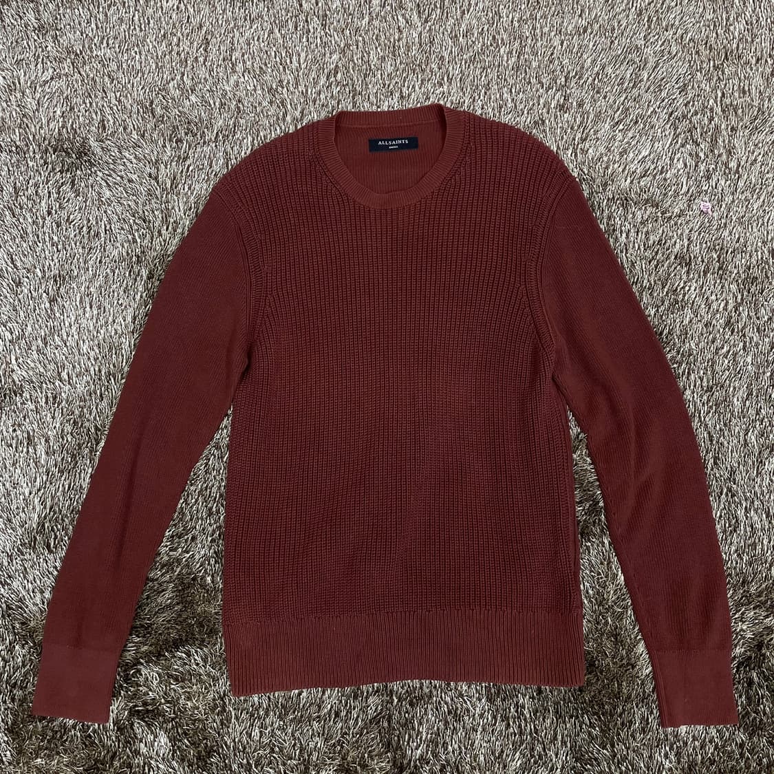 올세인츠 AllSaints 와인 크루넥 니트 S 상품이미지1