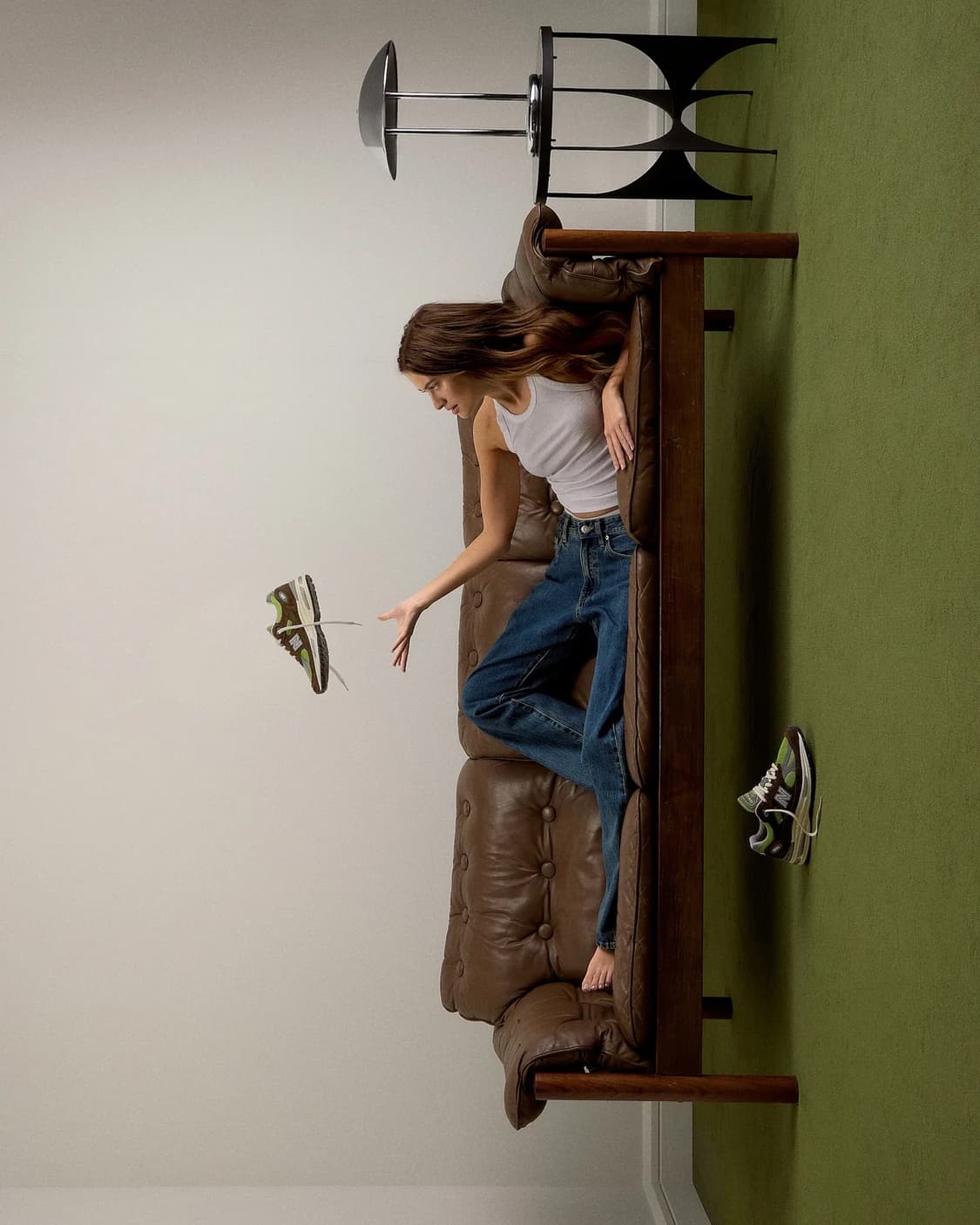 뉴발란스 x 다니엘 카타리 991v2 초콜릿 브라운 피스타치오 상품이미지7