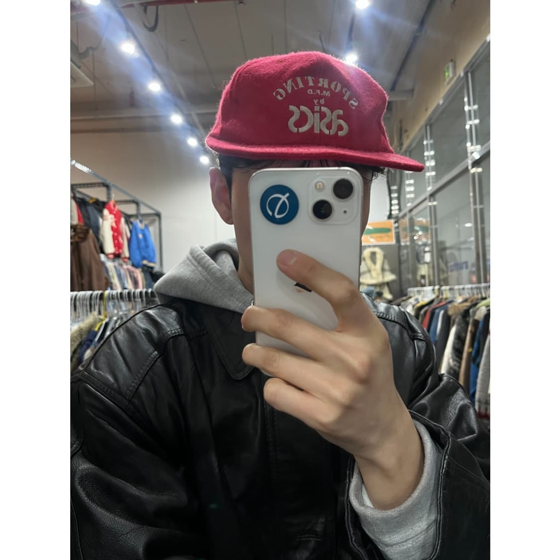 80-90s 빈티지 아식스 울 캡 모자 Made in JAPAN 상품이미지2