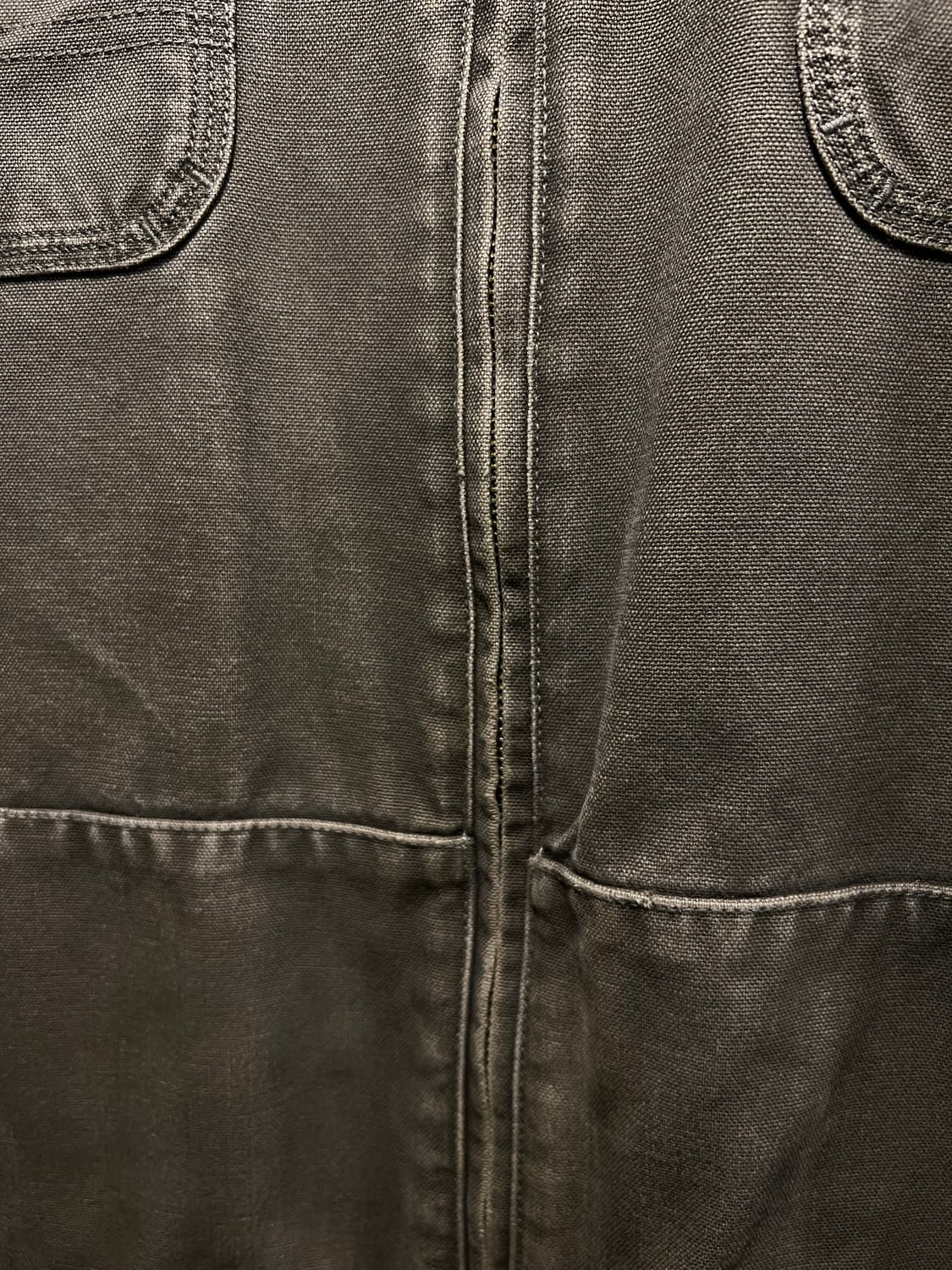 [2XL]엘엘빈 USA 체크 라이닝 차콜그레이 캔버스 워크 자켓 상품이미지4