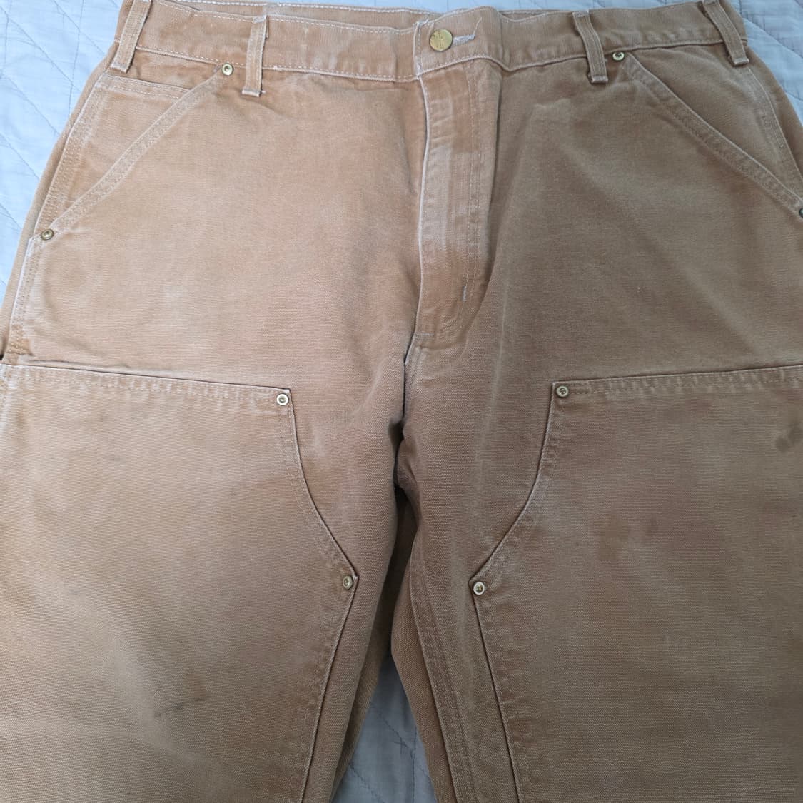 [38X30] 빈티지 칼하트 더블니 B01 BRN 워크팬츠 T-2 상품이미지3
