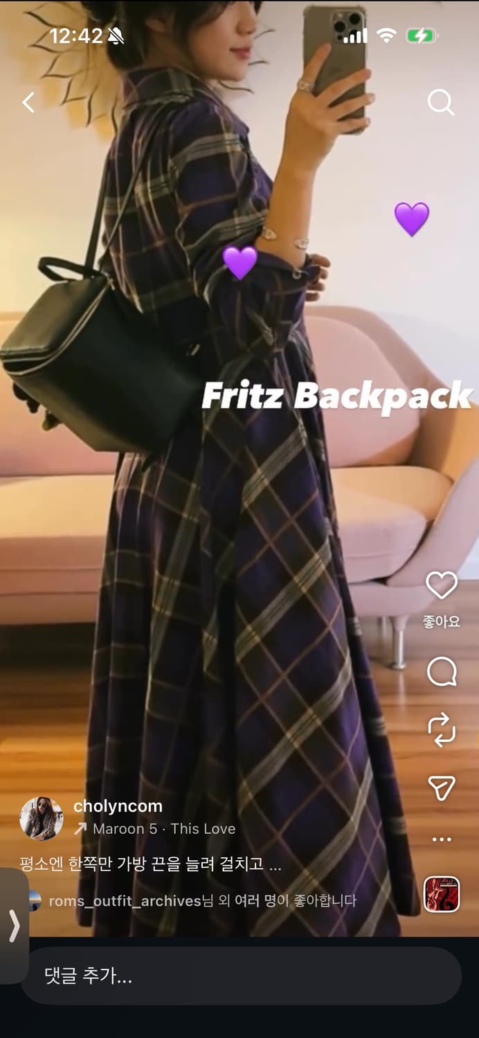 씨호린 choyln) 프리츠 백팩 black color 상품이미지7