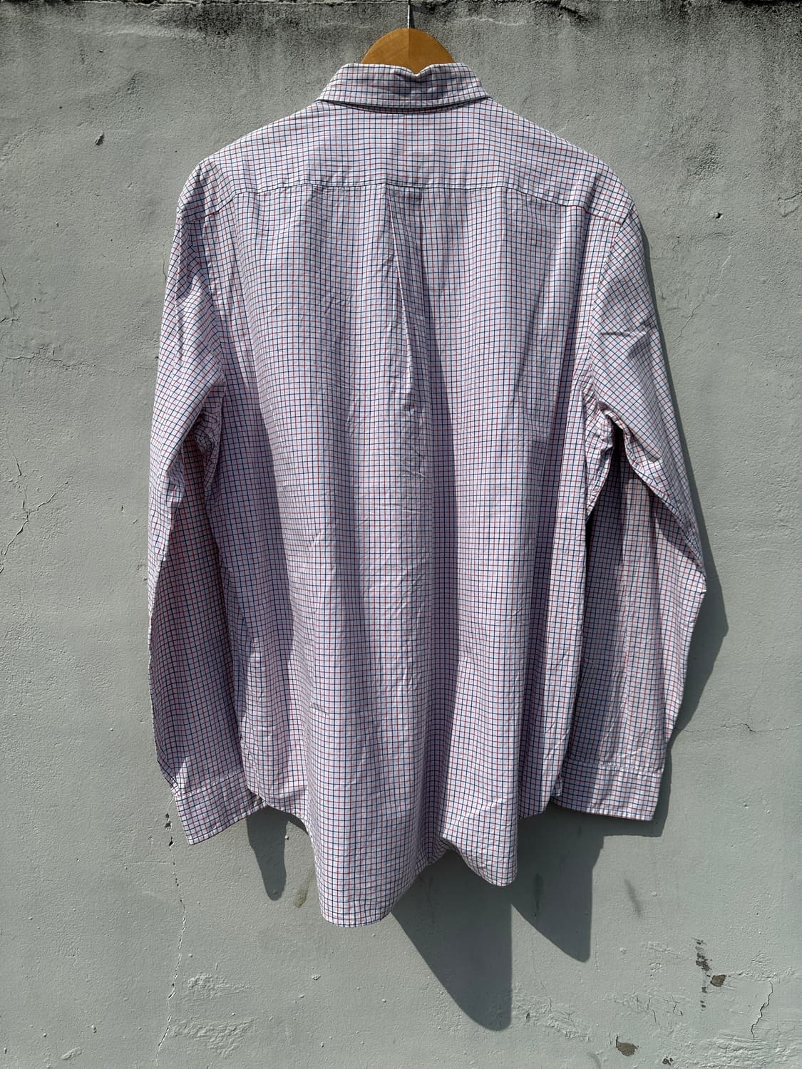 [XL] 폴로 랄프로렌 레드 네이비 체크 포플린 셔츠 상품이미지6