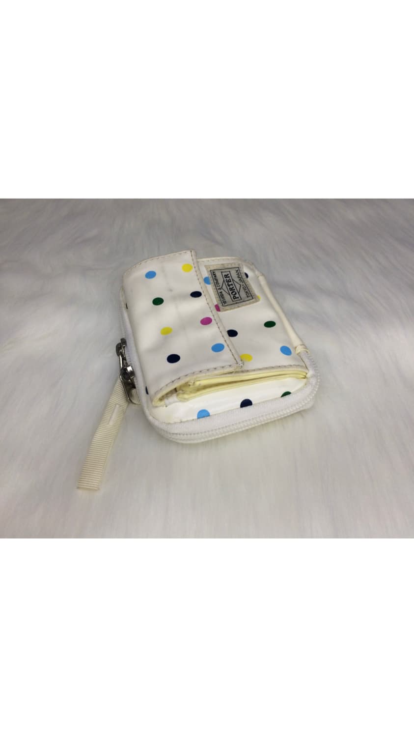 porter 화이트 컬러풀 도트 땡땡이 지갑 상품이미지4